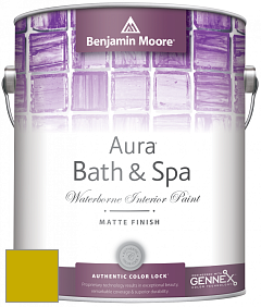 Benjamin Moore Aura 532 Bath & Spa Waterborne Interior Paint Matte Finish краска цвет 2024-10 Chartreuse