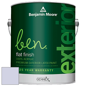 Benjamin Moore Ben 541 Waterborne Exterior Flat Finish краска цвет 2069-60 Lavender Ice