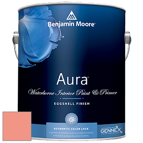Benjamin Moore Aura 524 Waterborne Interior Eggshell Finish краска цвет 2013-40 Dusk Pink