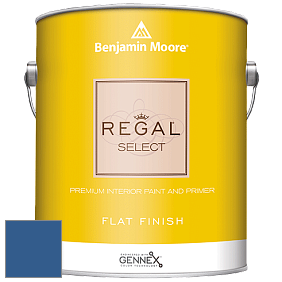 Benjamin Moore 547 Regal Select Waterborne Interior Flat Finish краска цвет 2065-20 Dark Royal Blue