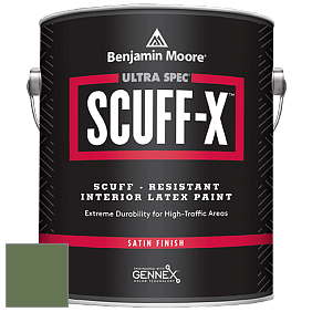 Benjamin Moore 486 Ultra Spec SCUFF-X Interior Satin Finish краска цвет NCS S 5030-G30Y 