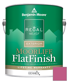 Краска Regal Select Exterior Paint-MoorLife Flat Finish (W105) цвет 1348 Razzle Dazzle