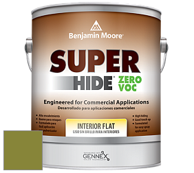 Benjamin Moore 355 Super Hide Zero Voc Interior Flat краска цвет 2146-10 Dark Celery