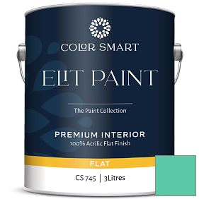Краска COLOR SMART CS 745 ELIT PAINT глубокоматовая моющаяся краска цвет 2045-40 Bahama Green
