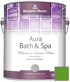 Краска Benjamin Moore Aura Bath & Spa Interior Paint Matte Finish (532) цвет 2030-10 Lizard Green