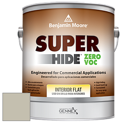 Benjamin Moore 355 Super Hide Zero Voc Interior Flat краска цвет 1501 Paris Rain