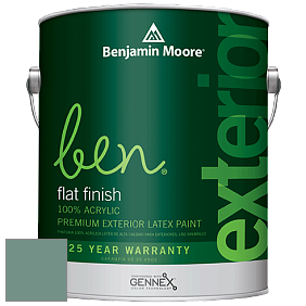 Benjamin Moore Ben 541 Waterborne Exterior Flat Finish краска цвет 684 Shenandoah