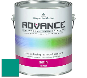 Benjamin Moore 792 Advance Interior Paint-Satin эмаль цвет 658 Neptune Green