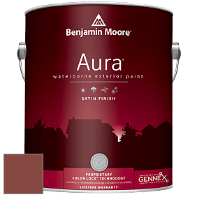 Benjamin Moore Aura 631 Waterborne Exterior Satin Finish краска цвет 2091-20 Rustic Brick