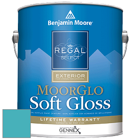 Benjamin Moore W096 Regal Select Exterior Paint-Moor GloSoft Gloss Finish краска цвет 760 Baltimore Sky