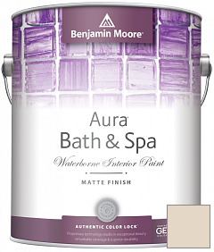 Краска Benjamin Moore Aura Bath & Spa Interior Paint Matte Finish (532) цвет 964 White Sand