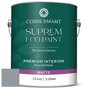 COLOR SMART CS 619 SUPREM ECO PAINT матовая краска цвет 2126-40 Sweatshirt Gray