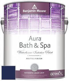 Benjamin Moore Aura 532 Bath & Spa Waterborne Interior Paint Matte Finish краска цвет RAL 5013 