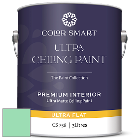 COLOR SMART CS 758 ULTRA CEILING PAINT ультраматовая краска цвет NCS S 0540-G 