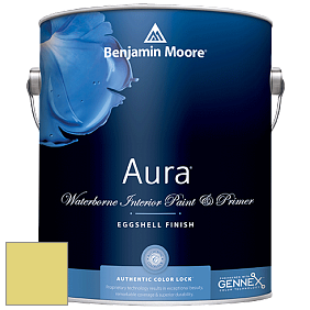 Benjamin Moore Aura 524 Waterborne Interior Eggshell Finish краска цвет 396 Chic Lime