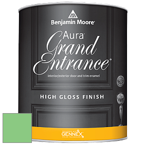 Benjamin Moore Aura 148 Grand Entrance High Gloss эмаль цвет 2033-40 Lime Tart