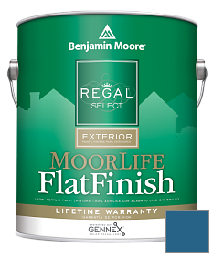 Краска Regal Select Exterior Paint-MoorLife Flat Finish (W105) цвет 2060-20 California Blue