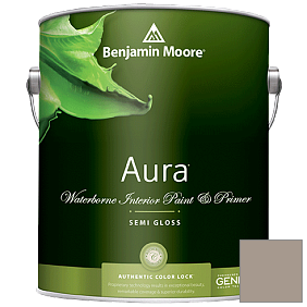 Краска Aura Waterborne Interior Semi-gloss Finish (528) цвет 1544 Waynesboro Taupe