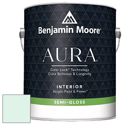Benjamin Moore Aura 528 Waterborne Interior Semi-gloss Finish краска цвет 2038-70 Irish Spring