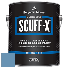 Benjamin Moore 485 Ultra Spec SCUFF-X Interior Eggshell Finish краска цвет 810 Blue Dragon