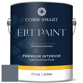 COLOR SMART CS 745 ELIT PAINT глубокоматовая моющаяся краска цвет NCS S 6010-R90B 