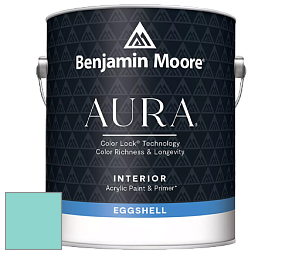 Benjamin Moore Aura 524 Waterborne Interior Eggshell Finish краска цвет 661 Caribbean Cool