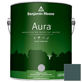 Краска Aura Waterborne Exterior Flat Finish (629) цвет 2053-10 Mallard Green