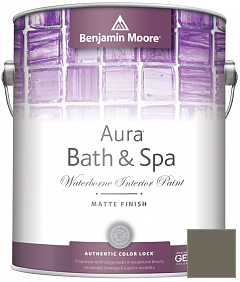 Краска Benjamin Moore Aura Bath & Spa Interior Paint Matte Finish (532) цвет 1561 Castle Peak Gray
