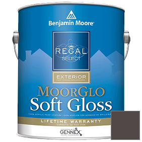 Краска Regal Select Exterior Paint-Moor GloSoft Gloss Finish (W096) цвет 2130-10 Black Bean Soup