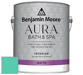 Benjamin Moore Aura 532 Bath & Spa Waterborne Interior Paint Matte Finish краска цвет NCS S 1050-B80G 