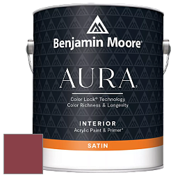 Benjamin Moore Aura 526 Waterborne Interior Satin Finish покрытие цвет 2080-10 Raspberry Truffle