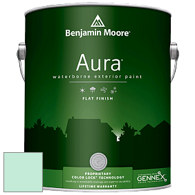 Benjamin Moore Aura 629 Waterborne Exterior Flat Finish краска цвет 2038-60 Tropical Pool
