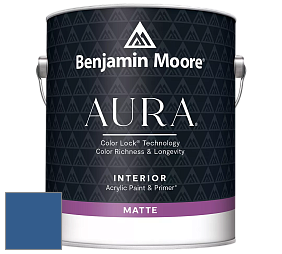 Benjamin Moore Aura 522 Interior Paint - Matte краска цвет 2065-20 Dark Royal Blue