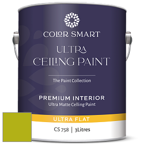 COLOR SMART CS 758 ULTRA CEILING PAINT ультраматовая краска цвет 2027-20 Spring Moss