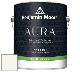 Benjamin Moore Aura 528 Waterborne Interior Semi-gloss Finish краска цвет OC-117 Simply White