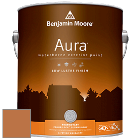 Benjamin Moore Aura 634 Waterborne Exterior Low Lustre Finish краска цвет 2166-30 Bronze Tone
