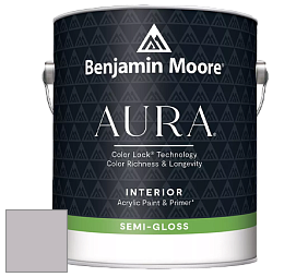 Benjamin Moore Aura 528 Waterborne Interior Semi-gloss Finish краска цвет 1445 Piano Concerto