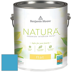 Benjamin Moore 512 Natura Interior Flat Finish матовая краска цвет 2060-40 Toronto Blue