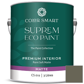 Краска COLOR SMART CS 619 SUPREM ECO PAINT матовая краска цвет 1498 Forest Floor
