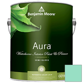 Краска Aura Waterborne Interior Semi-gloss Finish (528) цвет 2039-50 Mermaid Green