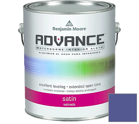 Краска Benjamin Moore 792. Advance Interior Paint-Satin эмаль цвет 2068-30 Scandinavian Blue