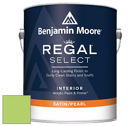 Benjamin Moore 550 Regal Select Waterborne Interior Pearl Finish краска цвет 2031-40 Spring Meadow Green