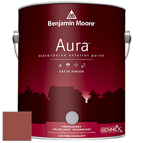 Benjamin Moore Aura 631 Waterborne Exterior Satin Finish краска цвет 2090-30 Terra Cotta Tile