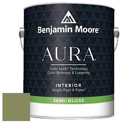 Benjamin Moore Aura 528 Waterborne Interior Semi-gloss Finish краска цвет NCS S 4030-G50Y 