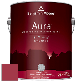 Benjamin Moore Aura 631 Waterborne Exterior Satin Finish краска цвет 2086-10 Exotic Red