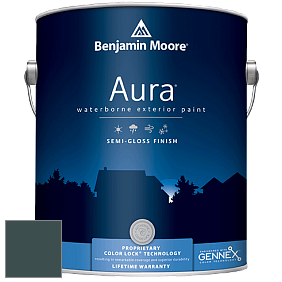 Benjamin Moore Aura 632 Waterborne Exterior Semi-Gloss Finish краска цвет 2049-10 Pacific Sea Teal