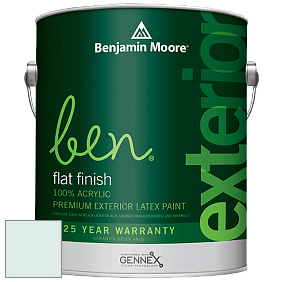 Benjamin Moore Ben 541 Waterborne Exterior Flat Finish краска цвет 2050-70 Blue Bonnet