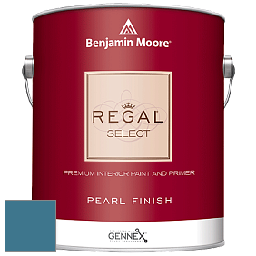 Benjamin Moore 550 Regal Select Waterborne Interior Pearl Finish краска цвет 776 Santa Monica Blue