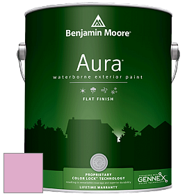 Benjamin Moore Aura 629 Waterborne Exterior Flat Finish краска цвет 2078-50 Pink Begonia