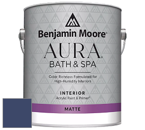 Benjamin Moore Aura 532 Bath & Spa Waterborne Interior Paint Matte Finish краска цвет NCS S 6030-R70B 